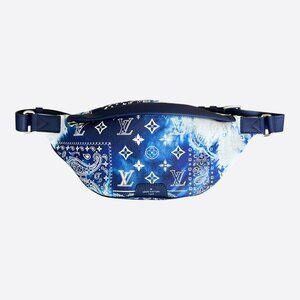 Louis Vuitton Blue Bleached Bandana Monogram Bumbag